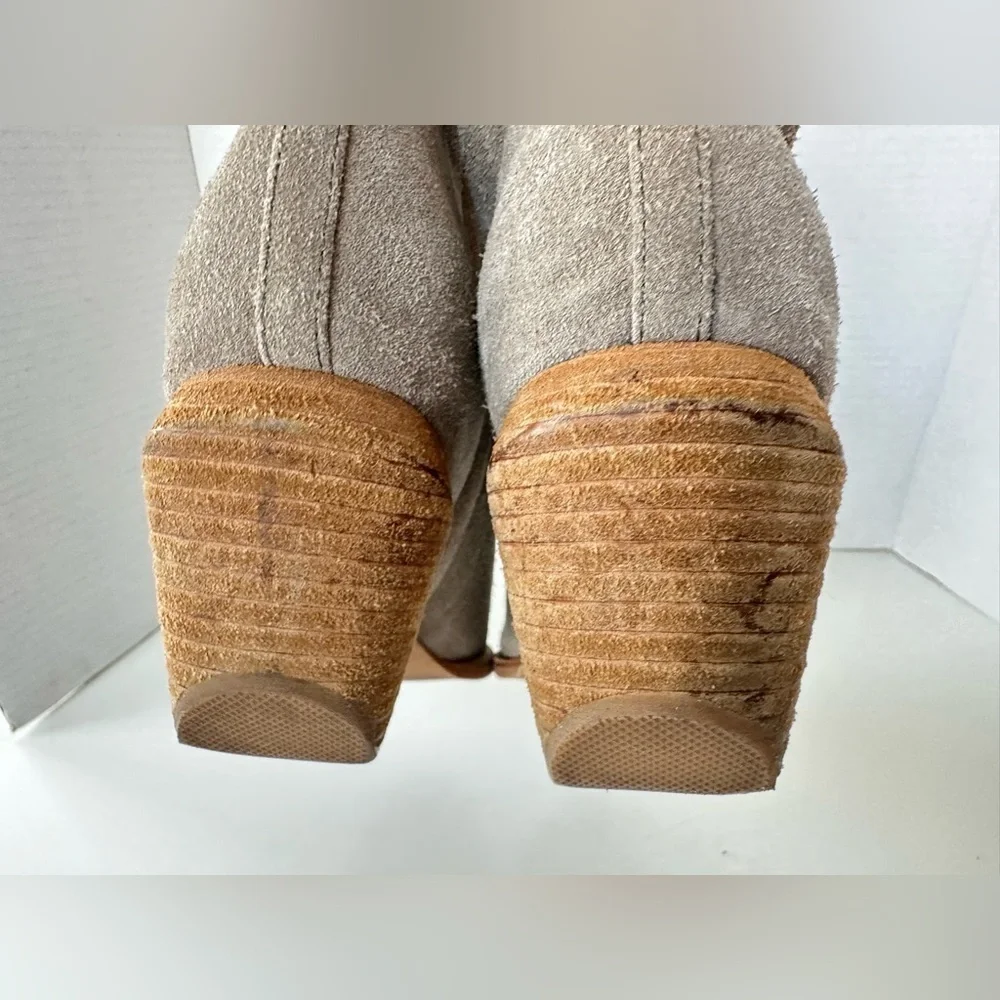 Jeffrey Campbell Orwell Side Slit Suede Ankle Booties Size 9